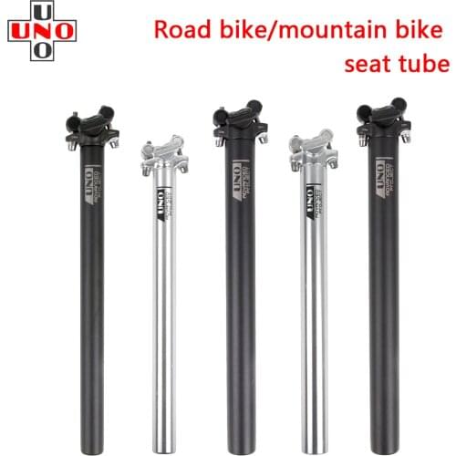 UNO Mtb Road Bike Dropper Seatpost Adjustable Seat Post Offset Cushioned Saddle Tube 25.4 27.2 28.6 30.9 31.6mm Bicycle Pieces