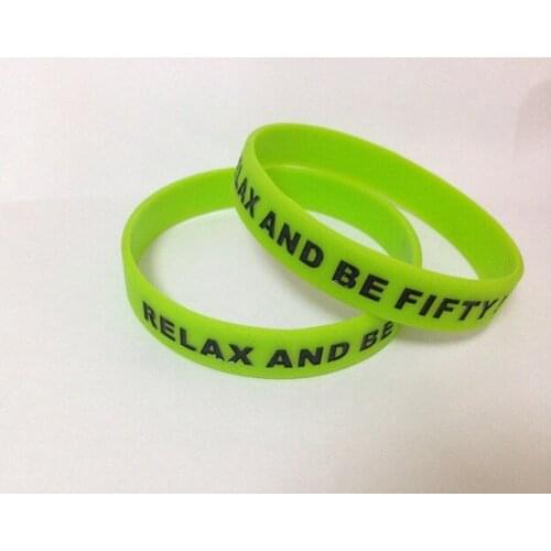 Silicone Bracelet RELAX AND BE FIFTY! FREESHIPING