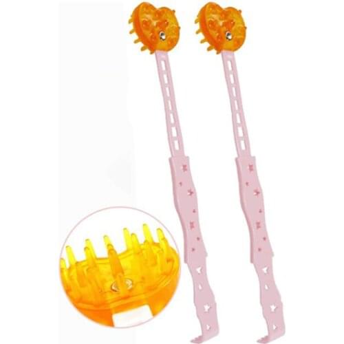 1Pc 2 In 1 Massage Hammer Back Scratcher Health Care Tools Multi-purpose Full Body Massager Acupoint Meridian Massage Stick