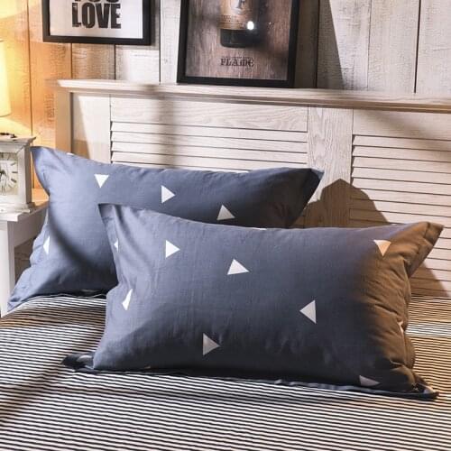 1 Piece Simple Style Pillow Case Cover Plain Dyed Knitted Pillowcase Polyester Pillow Cases For Kids Adults 48cm*74cm48