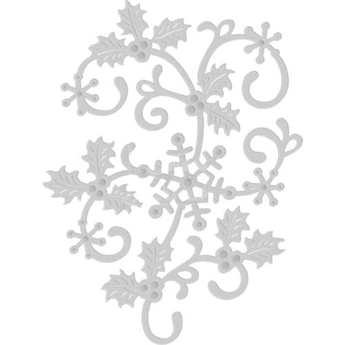 2020 New Christmas Plant Metal Cutting Dies For Cut Paper Making Flower and Leaf Snowflake Card DIY Scrapbooking NO Stamps Sets