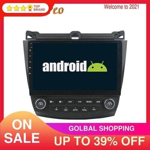 IPS Screen Android 10.0 Car No DVD Player GPS Navigation For Honda Accord 7 2003-2007 Auto Radio Multimedia Player Head Unit RHD