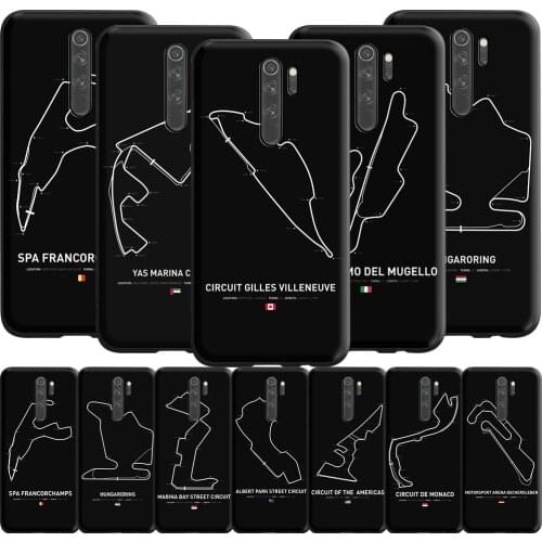Formula 1 F1 Racing Circuit Case for Redmi Note 9s 9 8 7 10 10s 10T K40 9T 9C 9A 10X Pro Prime NFC