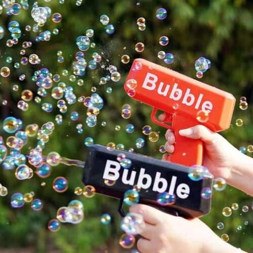 New outdoor toy Bubble machine childrens electric bubble gun boys and girls bubble blowing toys