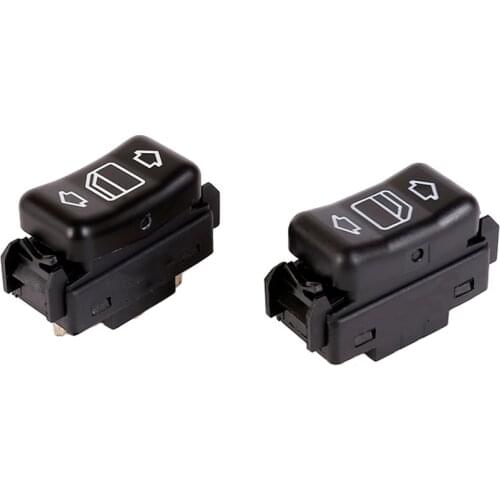 Wooeight Left & Right Electric Master Control Power Window Switch 1248204510 1248204610 For Mercedes Benz W124 W126 W201 S124