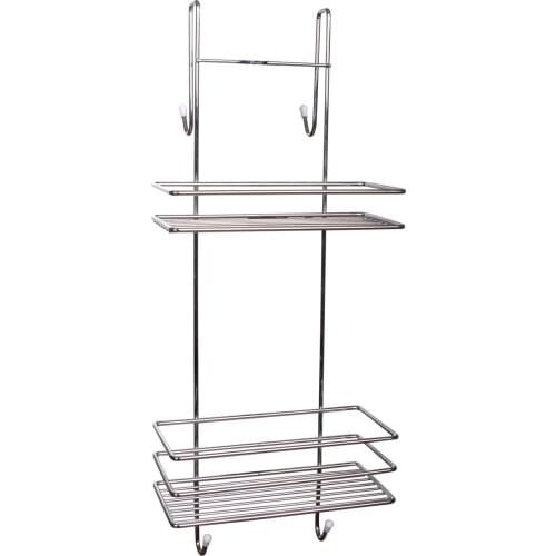 Metal Body Shower Cabin Hanging Flat Bathroom Shelf