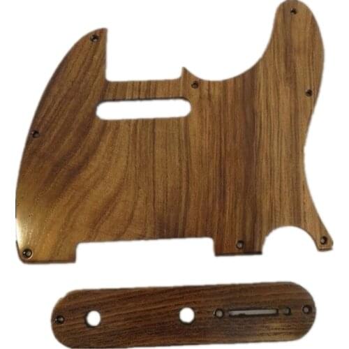 Telecaster Guitar Pickguard wood of Chinese scholartree Tele Pickguard Set #4873