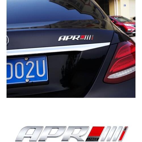 1X ABS APR Stage III Emblem car Tail Side Sticker Badge Decals for Volkswagen VW Passat Golf 6 Golf7 Audi A4 A6 Car Styling