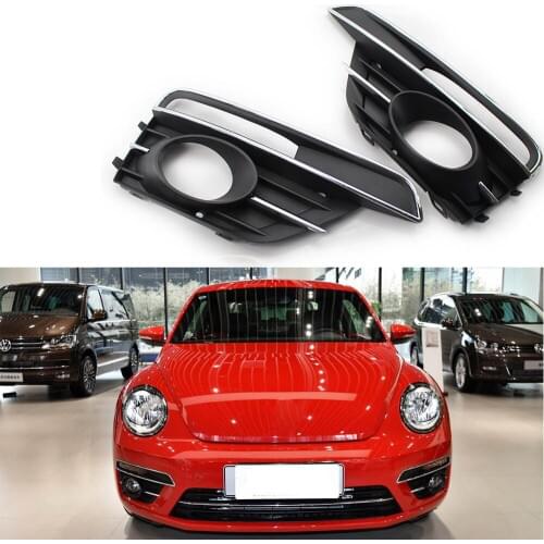 Front Bumper Fog light Grill Fit For VW Beetle 2016-2019 5C5854661J/2J