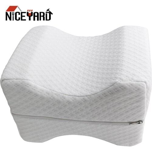 Memory Foam Knee Pillow for Sleeping Between the Legs Cushion for Side Sleepers Align Spine Pregnancy Body Pillows Back Support
