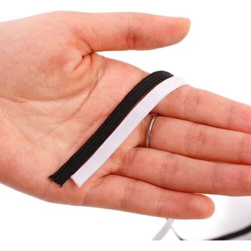 100 Yards Elastic Bands Elastic Rope Rubber Elastic Cord Band Garment Sewing Accessories White Elastic Rope 3/6mm