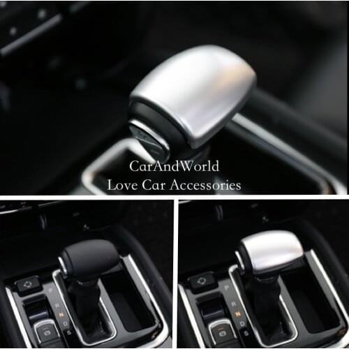 For Trumpchi GS8 2017-2021 Interior Gearbox Knob Gear Shift Head Cover Cover Trims ABS Chrome Garnish Car Styling Accessories