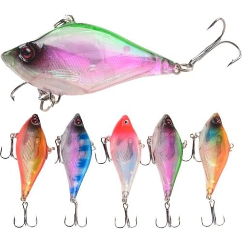 1Pcs VIB vibration sinking Fishing Lure 6cm 13.5g winter Ice Fishing Wobblers Artificial Hard Bait Pesca Japan Fishing Tackle