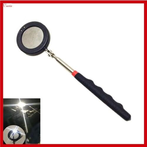 New Car Truck Bottom Engine Maintenance/Repair Inspection Mirror Led Light Telescopic Mirror Angle Adjustable