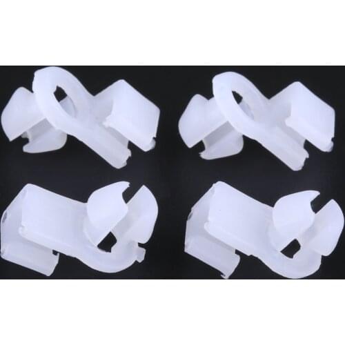 Yetaha 100pcs Plastic Door Lock Rod Clips Fixeding Side Fasteners Universal White Fit For Car Fender Bumper Carpet Floor Mat