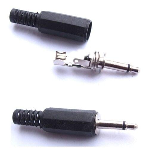 200pcs 3.5mm Mono PLUG for 3.5mm Headphones Audio speaker Cables Soldering
