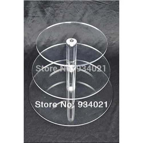 3 Tier Clear Acrylic Cupcake Stand For Wedding Free shipping