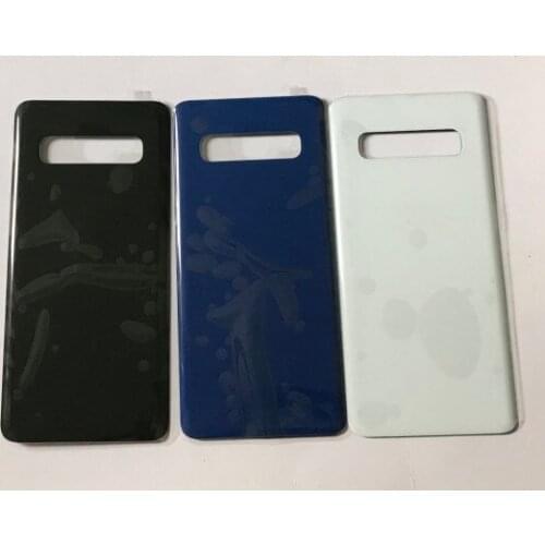 50Pcs For Samsung Galaxy S10 /S10 Plus S10+ / S10E Battery Cover Rear Door Housing Case With Single Logo Back Glass Replacement