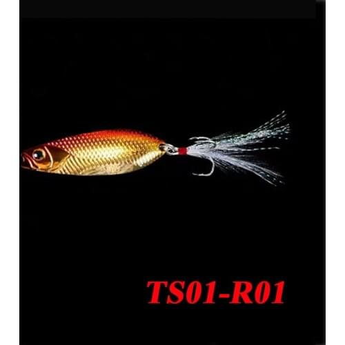 55mm 14g LUTAC Whole water Spoon bait fishing hard wobbler treble hooks Metal Sinking lure