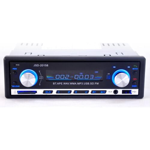 12V Car Stereo FM Radio MP3 Audio Player Support Bluetooth Phone with USB/SD MMC Port Car Electronics In-Dash 1 DIN