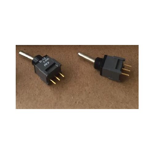Free Shipping 2PCS/lot Japan B-12 0.4VA B-12 AV gold-plated foot single button toggle switch