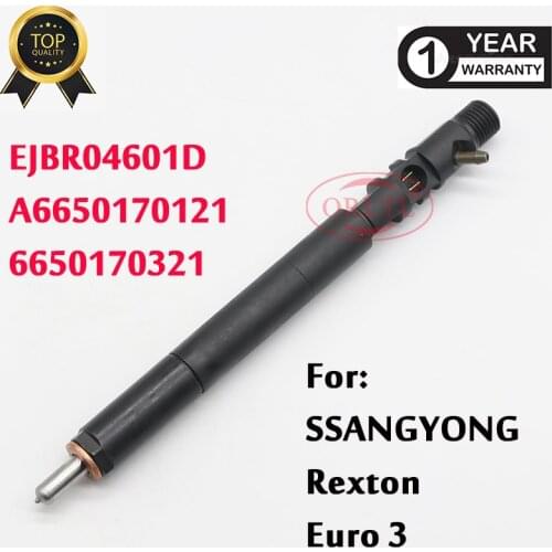 EJBR04601D A6650170121 Diesel Common Rail Fuel Injector EJBR0 4601D For 6650170321 SSANGYONG Kyron REXTON 2.7