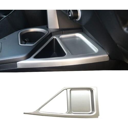 For Toyota RAV4 2016 2017 2018 1pcs car Storage box cover decoration trim ABS Chrome front trim lamp panel cup storage