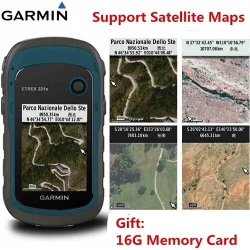 Garmin ettrex221x-Brújula de navegación GPS para exteriores, doble posicionamiento de estrella, memoria de 8G, portátil/totalmen