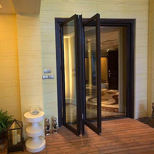 Hench China wooden Aluminum doors windows bi-folding doors wholesale factory hc-a17
