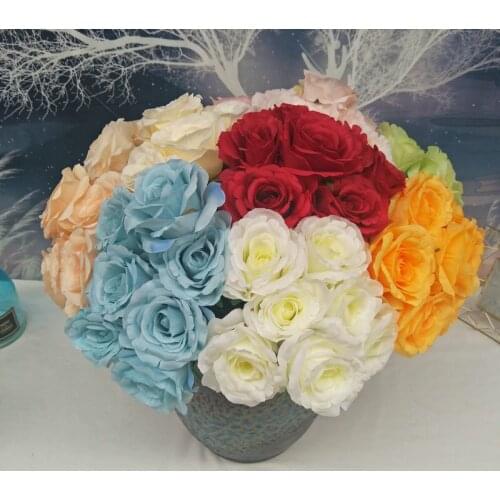Fake Plants 7 New Roses Living Room Decoration Simulation Roses Props Decorative Flowers Holding Roses Garden Decoration Plants