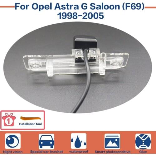 Night Vision Car Rear View Camera CCD HD Backup Reverse Parking Webcam For Opel Astra G Saloon (F69) 1998~2005