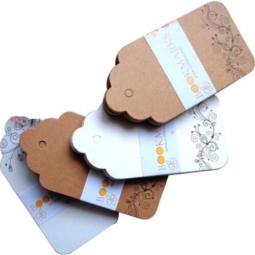 Coffee Flavor Classic White Kraft Printing Diy Graffiti Bookmark Package Decoration Message Card Hanging Card