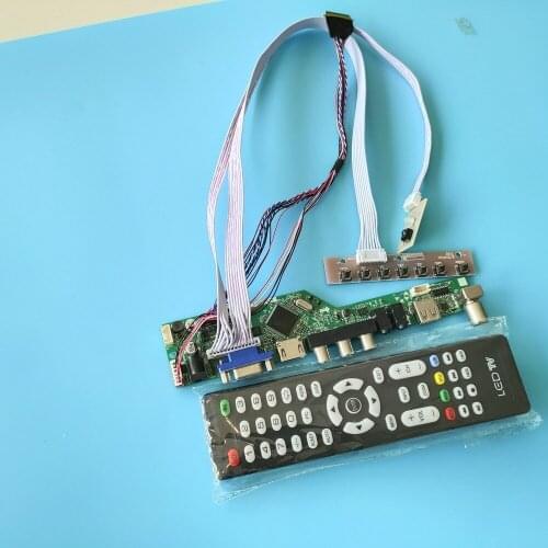 Kit for B156XW04 V5 LCD LED Panel Screen TV AV 15.6" Controller driver board USB HDMI 1366X768 VGA remote 40pin LVDS