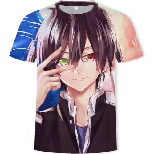 Summer hot-selling cartoon pattern 3D printing Harajuku mens T-shirt O-neck fashion all-match men and women with the same T-shi