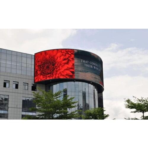 Outdoor Curve LED Panel 500X500/500x1000mm P3.9 P4.81pixel Aluminium Cabinet Full Color Surface Led Sign