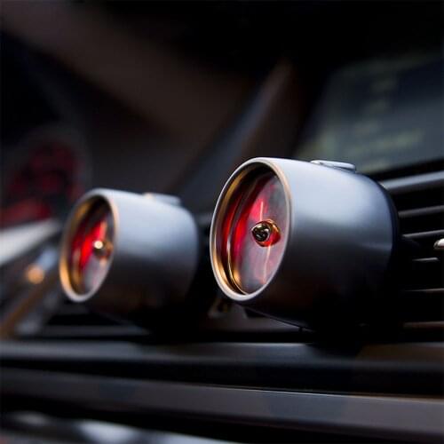 Car Perfume Diffuser Air Force 2 Fragrance Smell Air Freshener LED Light Decoration Automobile Outlet Vent Clip Accessories Gift