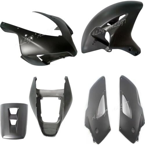 Front Cowl Upper & Lower Side Fairing ABS Plastic Cover Fit for Honda CBR1000RR 2004 2005 Matt black RearTail Front Fender