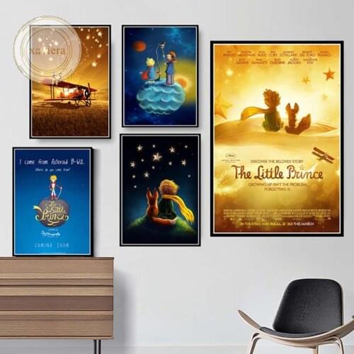The Little Prince Movie Poster Nordic Abstract Wall Art Canvas Painting Cartoon Modular Picture Home Decoration Childrens Room
