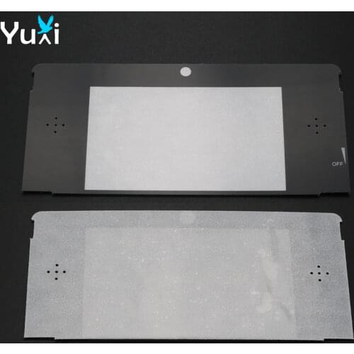 YuXi 10pcs/lot Replacement plastic Top Front LCD Screen Frame Lens Cover For Nintendo For 3DS