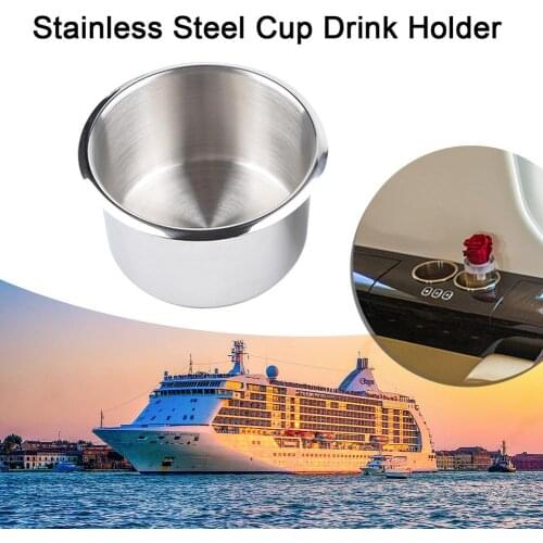 Stainless Steel Cup Drink Holder For Marine Boat Rv Camper Table