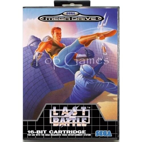 Last Battle with Box for 16 bit Sega MD Game Card for Mega Drive for Genesis Video Console
