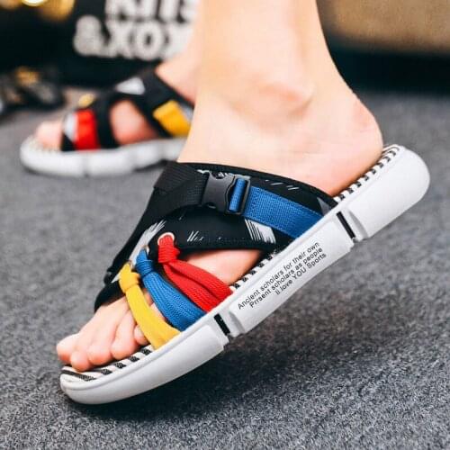 Men Sandals Gladiators Casual Roman Shoes Outside Breathable Mens Sandals Summer Comfortable Light Sandalias Hombre NANLX42