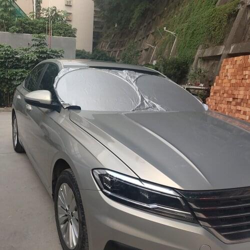 Car Sunshade Sun Shade Front Rear Window Film Windshield Visor Cover UV Protect Reflector Car-styling Car Accessories
