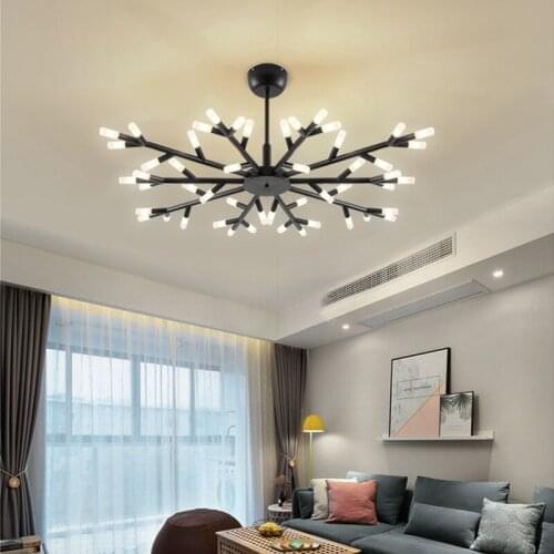Living room LED chandelier lighting Nordic home lamps modern minimalist dining room bedroom light luxury tree branch chandelier