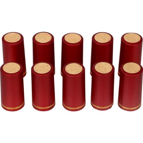 Wine Bottle Seal Creative PVC Heat Shrink Cap Wine Bottle Cover Bar Party Supplies for Home Brewing 10pcs/lot