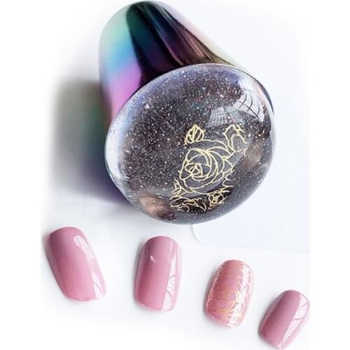 XMQ silicon nail art stamping plates tools nail stamper and scraper set painting tools