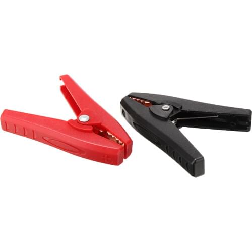 2pcs/Lot Red Black 100A Safe Crocodile Alligator Clip Car Battery Insulated Clips Clamps for Voltage Tester 90mm Length Mayitr