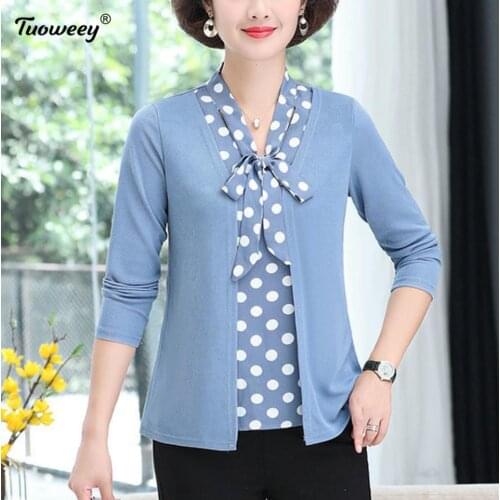Shirt Blouse Fashion 2020 Large Size 5XL patchwork Tops Women Casual two pieces ol Shirt Ladies Loose Floral Print Tunic Shirt