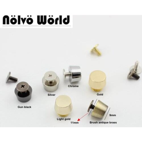 100pcs 6 Colors,Accept mix 3 colors,Bags Feet Studs,ornament rivets for sewing bag purse belts hats shoes,bulk order