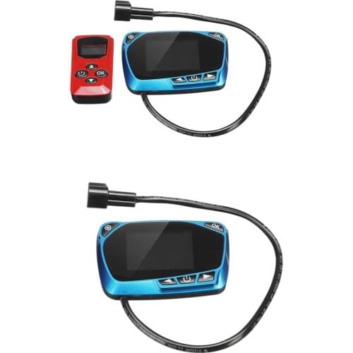 12V / 24V Blue LCD Monitor LCD Parking Heater Switch Universal Heating Device Controller Remote Control Replacement Parts